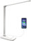 whicow Schreibtischlampe LED Tischlampe für Büro Zimmer 5 Lichtfarben und 6 Helligkeitsstufen dimmbar Memory-Funktion USB-Anschluss für Lesen, Augenschonende, Touchscreen Schreibtischlampen