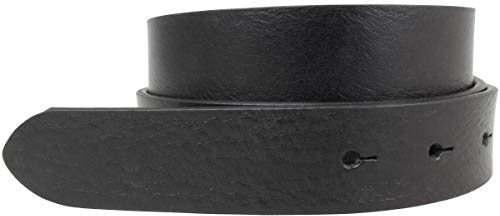 BELTINGER Wechselgürtel aus Vollrindleder ohne Schnalle 3 cm | Druckknopf-Gürtel für Damen Herren 30mm | Leder-Gürtel | Schwarz 90cm