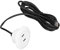 Enchufe de Puerto de Carga USB Doble para Sofá, Concentrador de Alimentación de Instalación Empotrada, Material ABS, Longitud de Cable de 2,5 M/8,2 Pies, Apto para Uso Doméstico y de Oficina(Blanco)