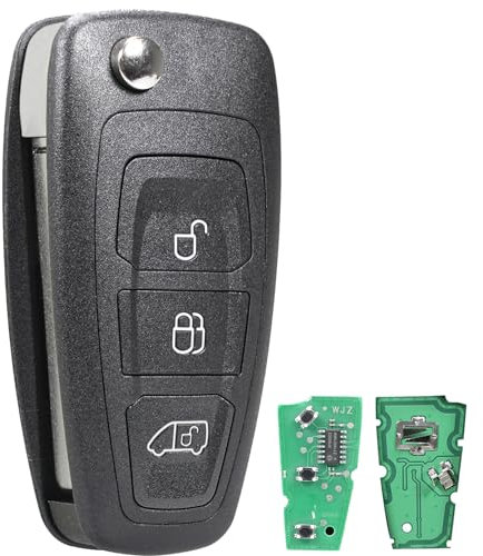 433MHZ for Ford Transit Custom Tourneo 3 Button Flip Remote Key Fob For Transit Key 4d-63 80Chip Ford Focus Galaxy S-max C-max Connect Key Fob