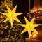 Estrella de Papel, 2 Piezas Estrella Plegable 35 cm Estrella de Navidad, Estrellas Navidad Papel Estrellas Plegables de Papel, Linterna Estrella Papel, Estrellas Papel Decorativas para Navidad