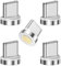 AOUZOVLI 5 Pcs Cavo Micro Usb Cavo Magnetico Cavo di Ricarica Magnetico Dalla Polvere Luminosa Per Connessione Di Ricarica Protezione Compatibile Con Statik 360 Cavo MagneticoTipo C 7 Pin