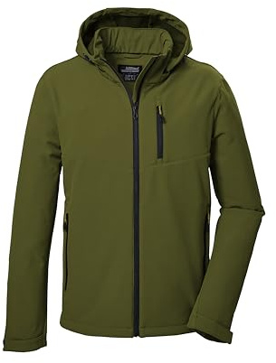 killtec Herren Softshelljacke/Outdoorjacke mit abzippbarer Kapuze KOW 92 MN SFTSHLL JCKT, moos, 3XL, 41829-000