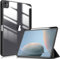 Fintie Funda iPad Pro 13 Pulgadas 2024 (7ª generación) M4 con Soporte para lápiz - Funda Protectora a Prueba de Golpes con Carcasa rígida Transparente en la Parte Posterior - Negro