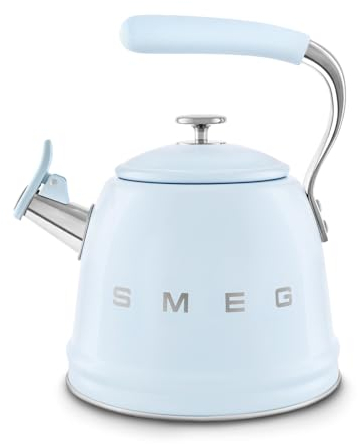 Smeg WKF01PB Whistling Kettle Pastel Blue