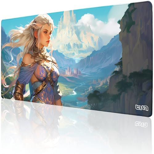 Tilt Schreibtischunterlage 100x50 cm Gaming Mauspad XXL | Rutschfester Mousepad Groß für Schreibtisch und PC Gadgets | Wasserdichter Desk Mat (Half Elf)