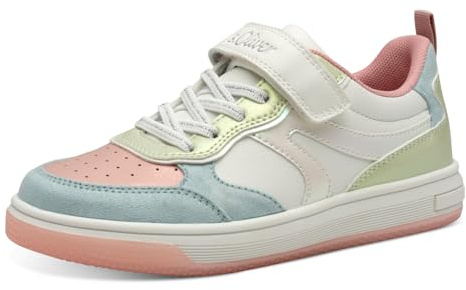 s.Oliver Mädchen Sneaker flach mit Klettverschluss Bequem
