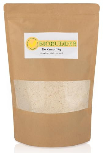 Bio Kamutvollkornmehl 1kg – Urgetreide Bio Kamutmehl aus dem ganzen Bio Khorasan Urweizen