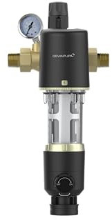 Rückspülfilter Gewapur 1“ und ¾“ mit Druckminderer und 2 Manometer – Der Wasserfilter für Ihren Hausanschluss