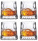 4 Pcs Whiskey Glasses Set, Crystal Short Drink Home Kitchen Bar Drinking Glassware Whisky Rum Vodka Cocktails Dishwasher Safe Tumbler, Whiskey Glass 300cc