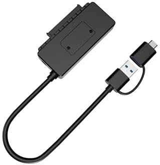Conceptronic ABBY21B cambiador de Género de cable USB tipo A SATA 22-pin Negro