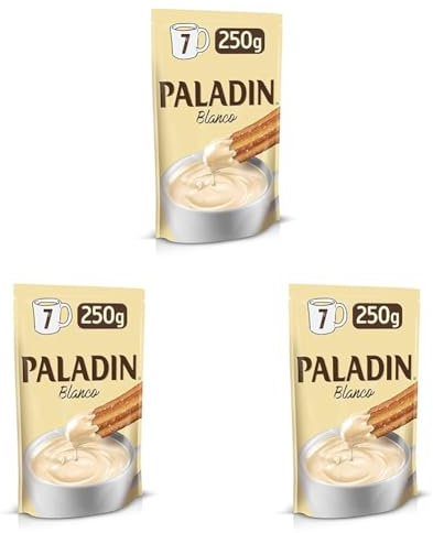 Paladin, Chocolate Blanco, El Sabor más Dulce, Experiencia a la Taza - 250g (Paquete de 3)
