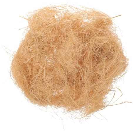 VILLFUL 1tasche Natürliches Vogelnestmaterial Aus Natur-Raffia-Gras Vielseitig Einsetzbar Als Nistmaterial Für Wellensittiche Kanarienvögel Und Kleine Tiere Wie Hamster Wärmeisolierend Und