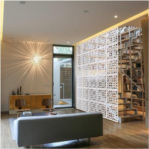 Faltbarer Raumteiler zum Selbermachen, 25 Stück, weiß, PVC-Panel, für Raumtrennung und Innendekoration, perfekt für Zuhause und Büro