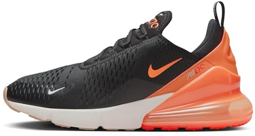 NIKE Air Max 270 Men's Trainers AH8050 (Black/Total Orange 030) UK 10.5 (EU 45.5)