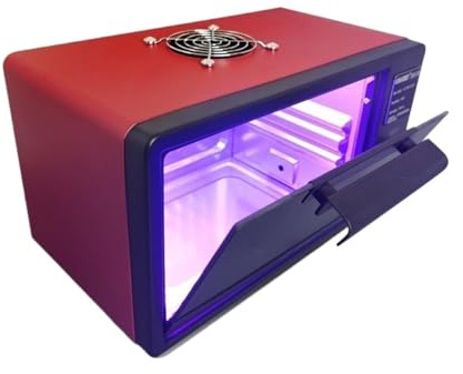 MEIVIYA UV-Härtungsbox, UV-Lampenofen, 365 nm, 395 nm, 405 nm, LED-UV-OFEN for UV-Harz, schnelles, Flexibles Sieb(405NM,120W Switch-Timer)