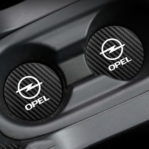 FEIHUAJIANIAN 2 Stück Auto Getränkehalter Untersetzer für Opel Corsa-C Corsa-D Corsa-E Corsa-F, Spritzwasserschutz für Heiß- und Kaltgetränke Auto-Innenzubehör