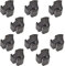 SPARES2GO Pan Grid Rubber Buffer for Hotpoint Oven Cooker Hob (Pack of 10)