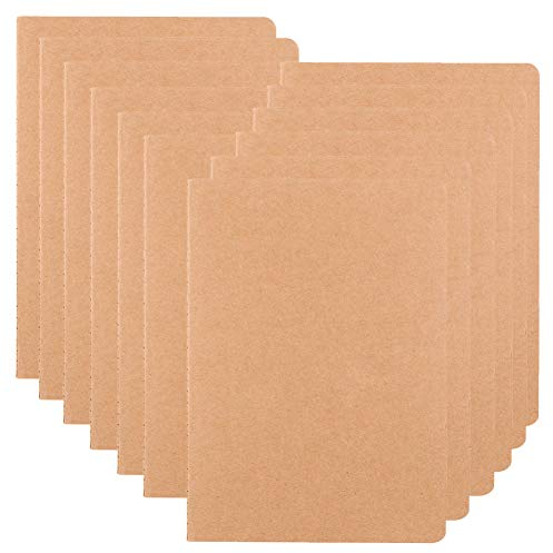12 Pack Notebook Zeitschriften für Reisende, Studenten und Büro, Schreiben Einband Memo Diary Thema Notebooks Planer mit blanko Papier, 60 Seiten, 30 Blatt, A5 Größe, Reisen Tagebuch Set linie