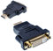 Oiyagai 2 Piezas de Adaptador DVI Hembra a HDMI Macho, Convertidor de Puerto DVI 24+5 Bidireccional