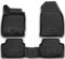 Element Passgenaue Premium 3D Gummimatten Fussmatten passend für Ford Fiesta, Mk6 VI, 2008-2019, 4 tg, Schwarz