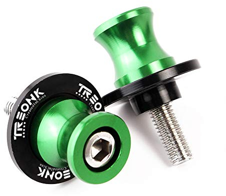 TREONK Motociclo Universale 8MM Nottolini M8 Supporto di Forcellone Posteriore delle Moto per Z650 Z900 Z900RS RS Z1000 Z1000SX VERSYS 650 ER6N SV650/S/A V-Strom 650 1000 DL650 (Verde)