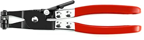 QWORK® Hose Clip Clamp Plier Straight Throat Type, Oil Valve Seal Removal Repairing Tool, 1 Piece