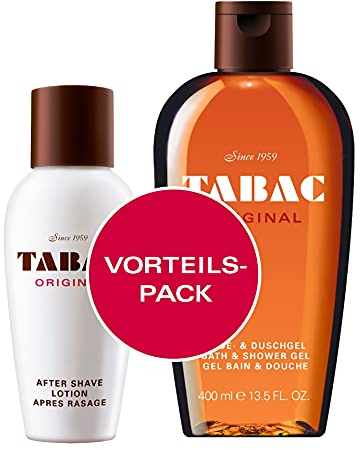 Tabac® Original | Vorteilspack: After Shave Lotion und Duschgel - würzig-frisch - Original seit 1959 | Tabac Original After Shave Lotion 150ml & Duschgel 400ml