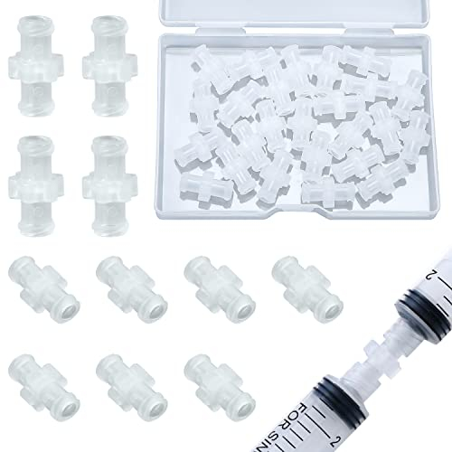 25-Teiliges Luer Lock Verbindungskit - Durchsichtiges Weibliches Luer Lock-Kupplungs Adapter für Spritzen