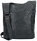 Christian Wippermann Damen Tasche Schultertasche Umhängetasche Crossover Bag Leder Optik Handtasche Blau01