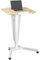 Kleines Podium, höhenverstellbare Rednerpulte mit Rädern, Podium mit Kantenanschlag, Rednerpult mit Tischplatte aus Holz