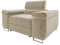 Mirjan24 Sofa Torezio I mit Einstellbare Kopfstützen, Einzelsofa, Polstersofa, Füße aus Metall Chrom, Sofagarnitur, Wohnlandschaft, Couchgarnitur (Manila 02)