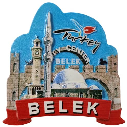 Kühlschrankmagnet, Motiv: Stadtzentrum, Belek, 3D-Reise, Kühlschrankdekoration, Magnetaufkleber, Bastel-Kollektion, Souvenir