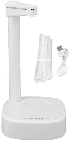 Buachois Tisch Wasserspender, 1800 MAh, Weiß, Universeller Elektrischer Tisch Wasserspender Mit EIN Knopf Bedienung, Desktop Pumpender Elektrischer Wasserspender