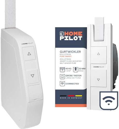 HOMEPILOT - RolloTron pure smart Aufputz Minigurt (15 mm) & RolloTron pure smart, elektrischer Rolladen Gurtwickler