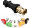 GALAMAX Pressure Washer Adapter with 5 Power Nozzle Tips 1/4'' Quick Connect Female Fitting Compatible with Karcher K2 K3 K4 K5 K6 K7 Multiple Degree Pressure Washer Adapters