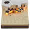 WRIBZD 3D Castle Led Memo Pad 2025 Kalender Abreißblock Haftnotizen Weihnachtsdekorationen Büro Geschenke Desktop