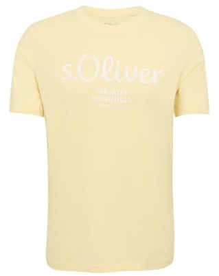 s.Oliver Herren Logo-Shirt 2139909 Vanille S