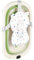 Faltbare Babybadewanne mit rutschfestem Kissen – Tragbares Design für Zuhause und Reisen – Baby-Babywanne – leicht zu reinigende faltbare Badewanne BB – 43 x 71 x 18,5 cm (grün)