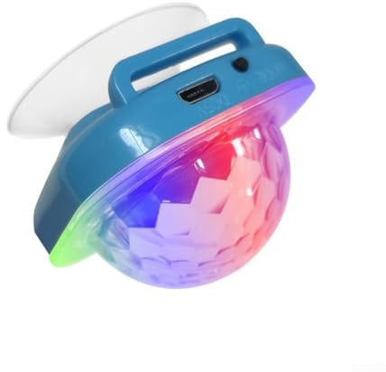 USB Ricaricabile Indossabile Disco Ball Luce Dinamica LED Strobe per Atmosfera di Festa (Whtie)