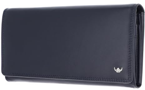 Golden Head Leder Geldbörse Polo RFID Protect Damenbörse 2802 Marineblau dunkelblau