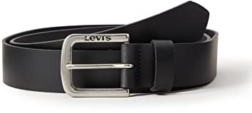 Levi's Herren Seine Gürtel, Schwarz (Noir Regular Black), (Herstellergröße: 85)