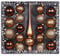 MAGIC Kugelsortiment Glas Dekor 19 TLG. mit Spitze Christbaumkugeln Christbaumschmuck Tannenbaum Deko Weihnachten Weihnachtskugeln Farbe: Winter Toffee braun