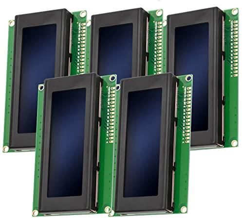 AZDelivery 5 x HD44780 2004 LCD Display 4x20 Zeichen mit blauem Hintergrund und weißen Zeichen kompatibel mit Arduino und Raspberry Pi inklusive E-Book!