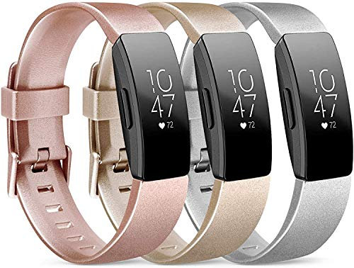 Hoopyeecase Armband Kompatibel mit Fitbit Inspire Strap & Fitbit Inspire HR Strap, Wasserdicht Sanft Sport Gurt Ersatz Uhrenarmband zum Fitbit Inspire/Inspire HR Fitness (3 Pack)