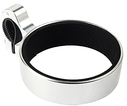 DSFSAEG Fahrrad-Lenker-Getränkehalter, Aluminium-Lenker, Kaffee-Getränkehalter, Elektrofahrzeuge, Fahrrad, Wasserflasche, Kaffee-Becherhalter (Silber)