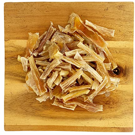 Büffel-Achillessehne für Hunde, 150g. | 100 % natürlicher Kausnack und Leckerli, proteinreich und fettarm, für kleine, mittelgroße und große Rassen.