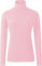 Ladies Polo Roll Neck Tops Long Sleeve Turtle Neck Plain Jumpers for Women Top T Shirts UK Plus Size 8 to 26. Baby Pink
