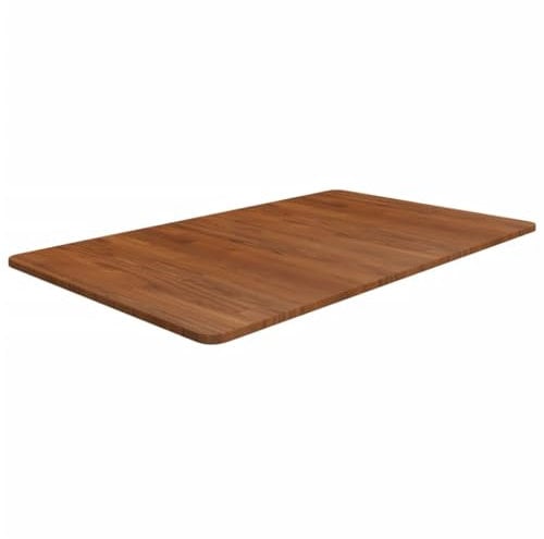 vidaXL Waschtischplatte Dunkelbraun 100x60x1,5 cm Massivholz Behandelt, Tischplatte, Ersatzplatte Bad, Ersatztischplatte, Badezimmer Ersatzplatte