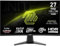 MSI MAG 276CXFDE, Gaming-Monitor - (68.6 cm (27 Zoll), schwarz, FullHD, Rapid VA, Curved, HDMI, DP, 280Hz Panel) [Energieklasse E] (9S6-3CE01M-015)
